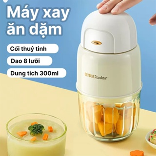 Máy xay ăn dặm cho bé Beemi máy xay cầm tay đa năng 8 lưỡi xay cháo cực