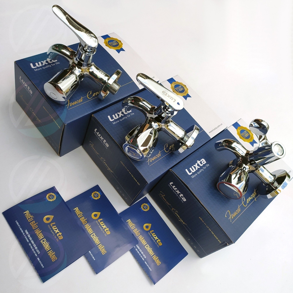 Vòi Sen Củ Sen Tắm Lạnh Luxta Đồng Thau Mạ Crome Nhiều Mẫu - Van Ceramic cao cấp, thiết kế chống văng,..