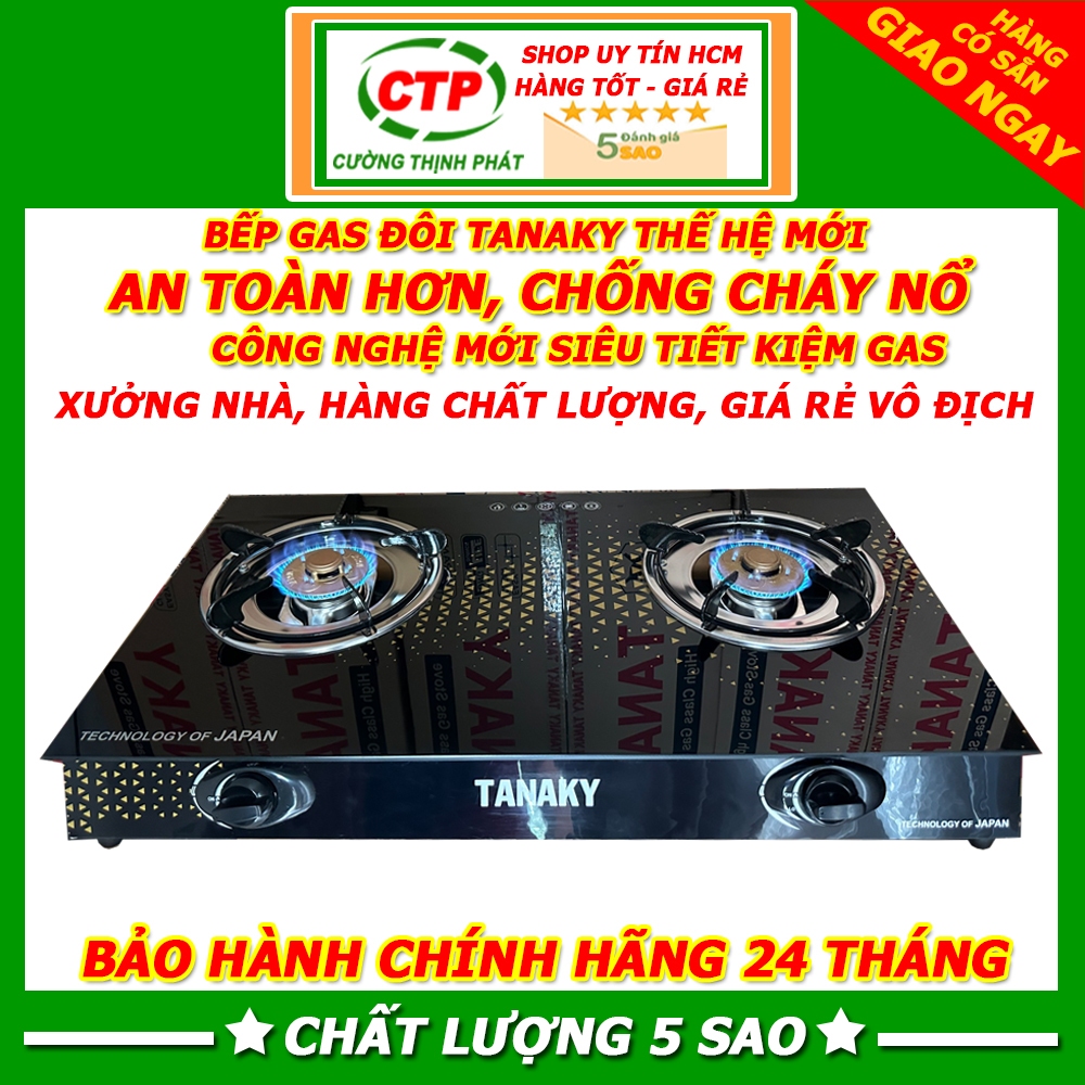 Bếp gas đôi TANAKY