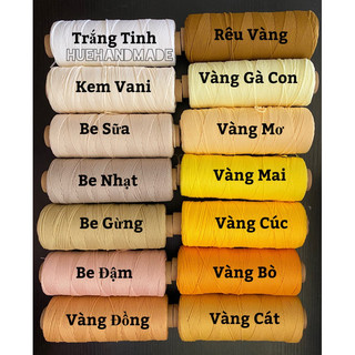 Sợi dệt cotton 2mm - bảng 1- dệt craft yarn vn