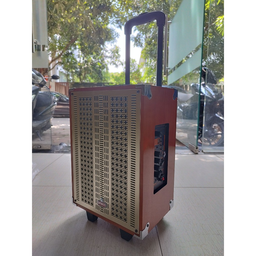 Loa kéo Ontekco 8002|1202|1502 kèm 2 micro không dây chuyên nghiệp Bass 20,30,40 Công suất lớn Bảo hành 12 tháng