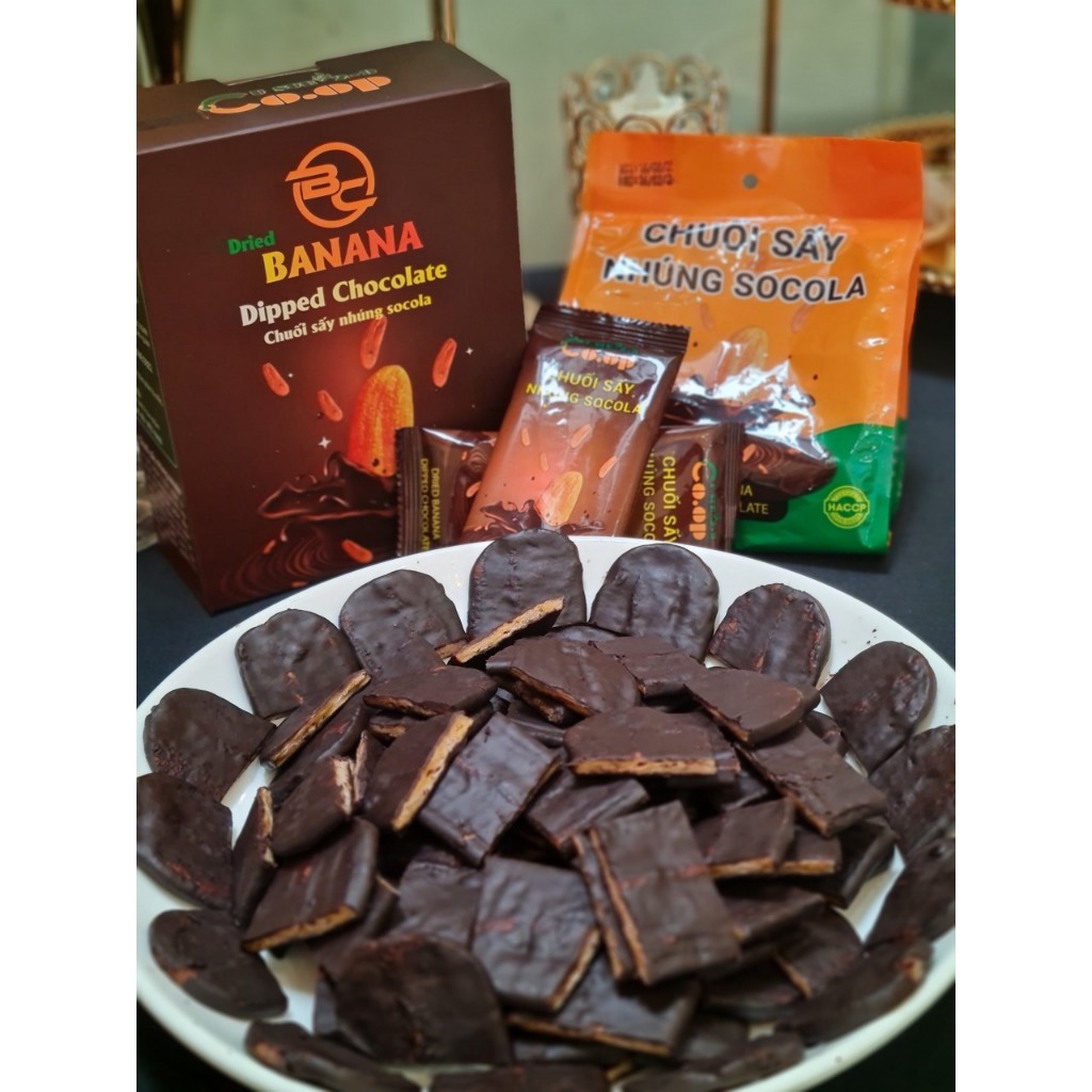 Combo 5 hộp bánh chuối nhúng socola