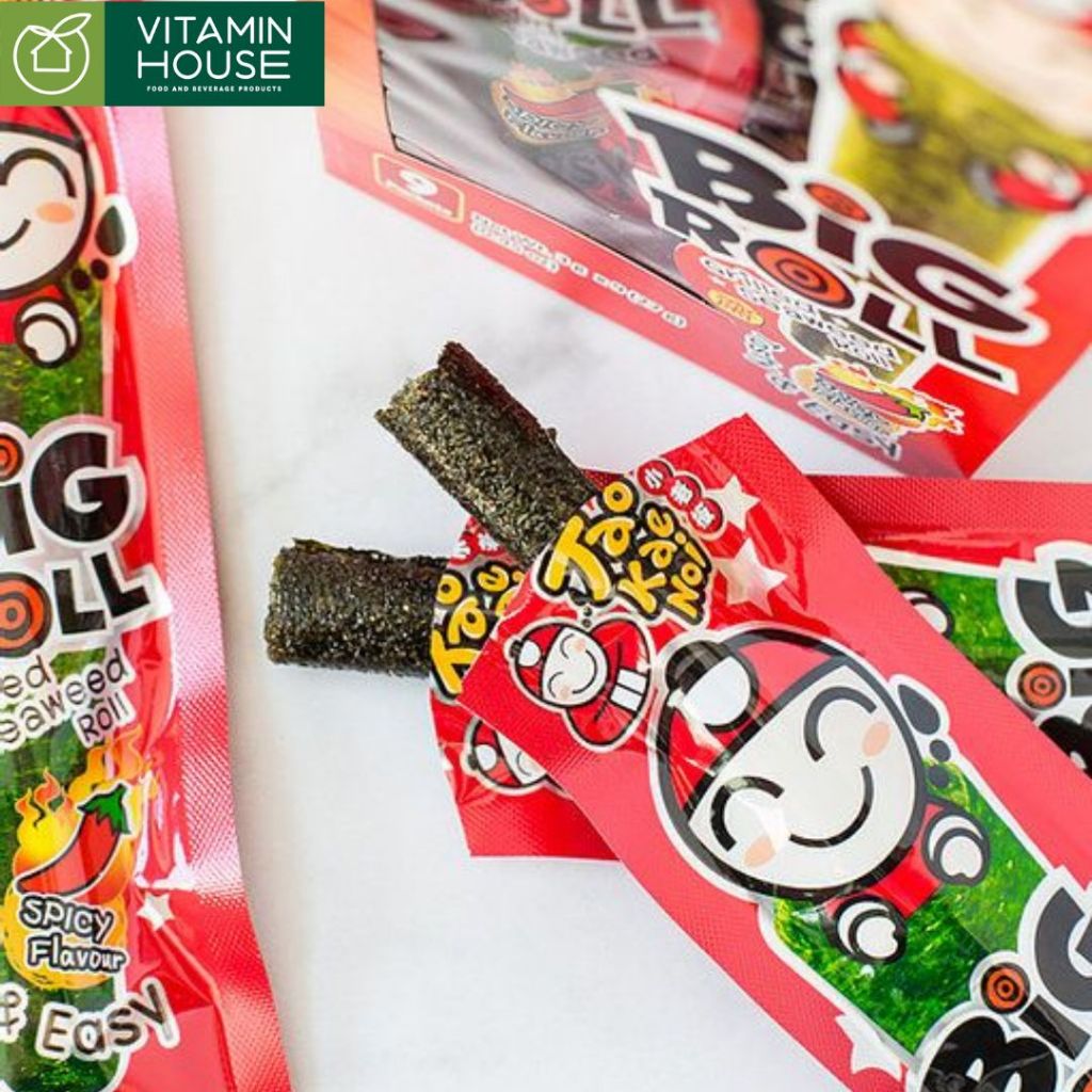 6 Gói Snack Rong biển Big Roll Tao Kae Noi 3g