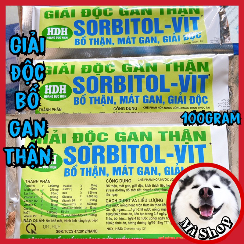 BIO SORBITOL B12 giải độc, mát gan gà, heo, trâu, bò