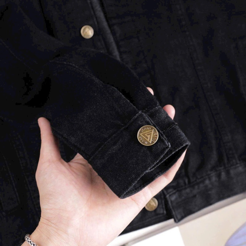 Áo khoác JEAN đen cao cấp loại 1 bao chất