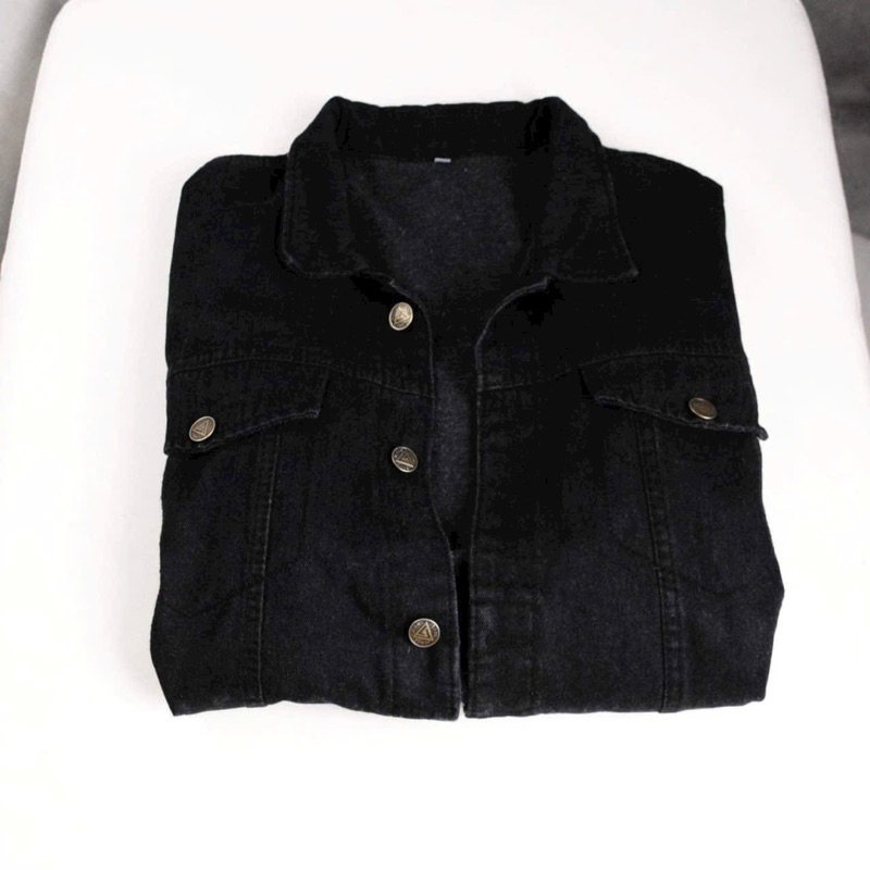 Áo khoác JEAN đen cao cấp loại 1 bao chất