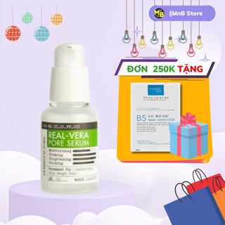 Tinh chất lô hội se khít lỗ chân lông - derma factory real - vera pore serum 30ml