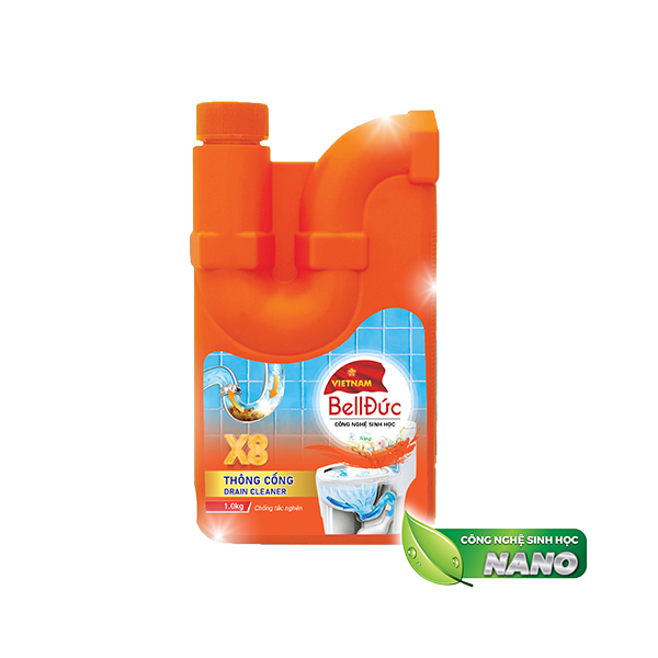 Thông Tất Cả Đường Ống Với Bột Vệ Sinh Đường Cống, Bồn Cầu, Lavabo, Bồn Rửa Chén Bát Nhanh Chóng, Tiết Kiệm - BEL12
