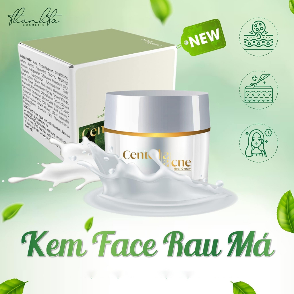 Kem Face Mụn Centella Acne Jiuhe  - Kem Giảm Mụn Rau Má Thanh Tô Cosmetics Chính Hãng Giá Sỉ