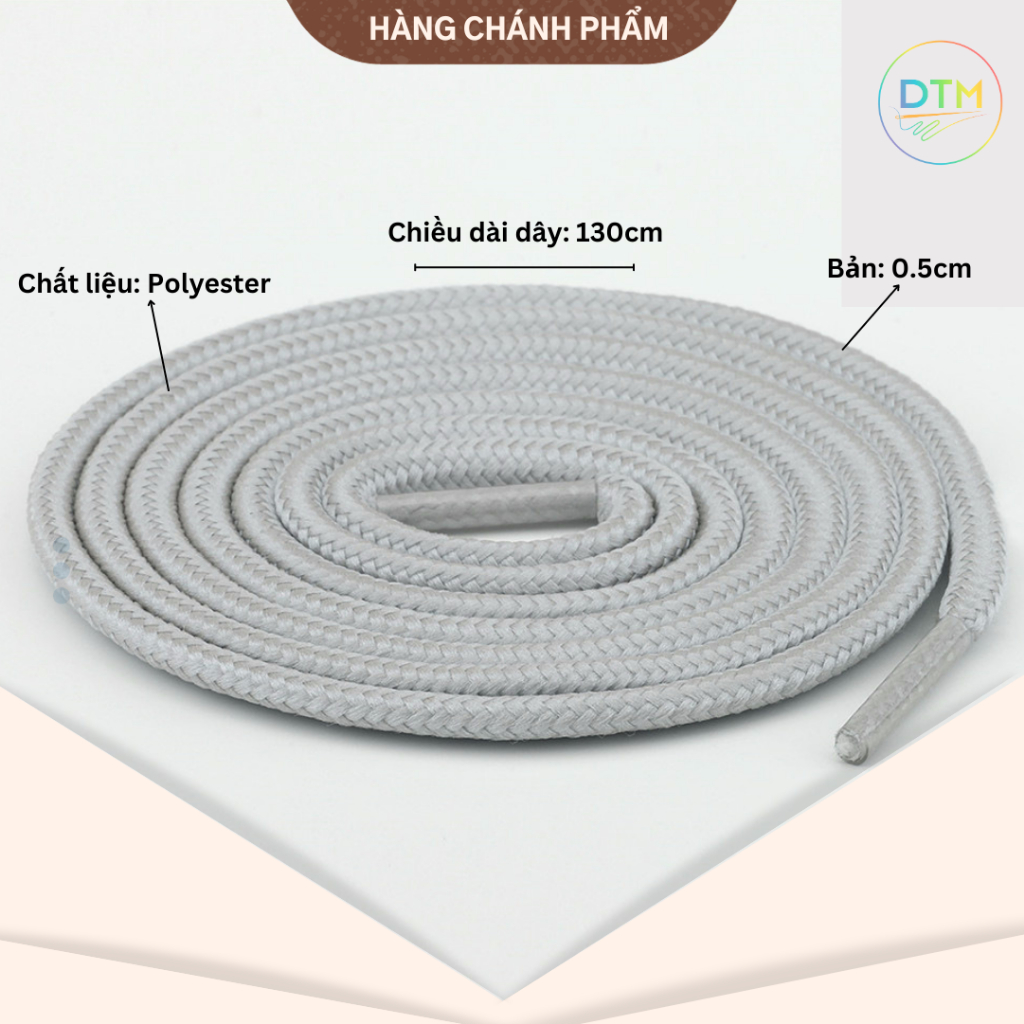 Dây áo hoodie, dây tròn đầu keo, chất liệu Polyester, bản 0.5cm, dài 1m3