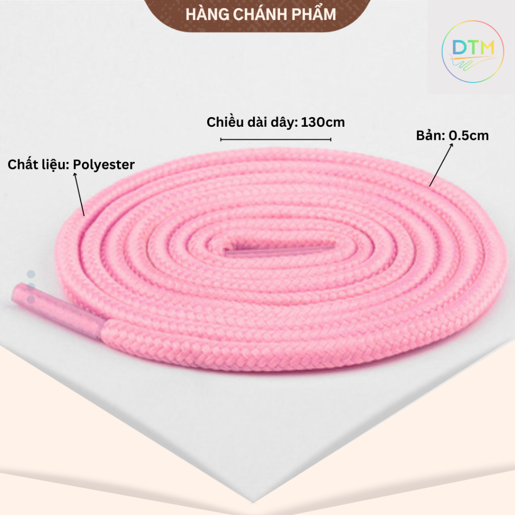 Dây áo hoodie, dây tròn đầu keo, chất liệu Polyester, bản 0.5cm, dài 1m3