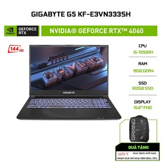  Laptop Gigabyte G5 KF-E3VN333SH (i5-12500H | 8GB | 512GB | RTX™ 4060 8GB | 15.6')