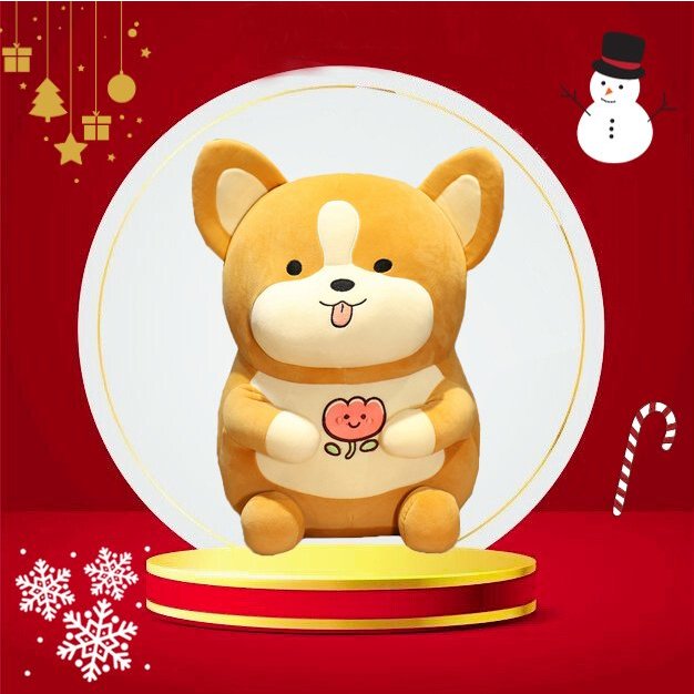 Gấu Bông Corgi Ngồi