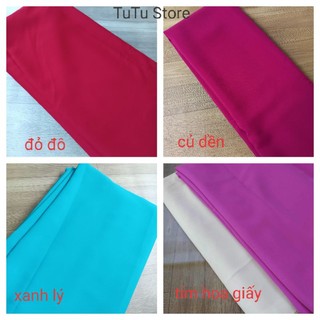 Vải may áo dài cao cấp vải silk lụa màu