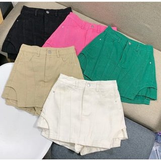 Quần giả váy kaki cạp cao dành cho nữ quần đùi giả váy siêu dễ phối đồ - Q23 