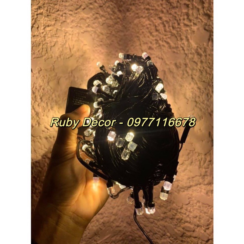 Đèn Led Kim Cương trang trí cuốn cây,đèn nháy Kim Cương dài 20-40m