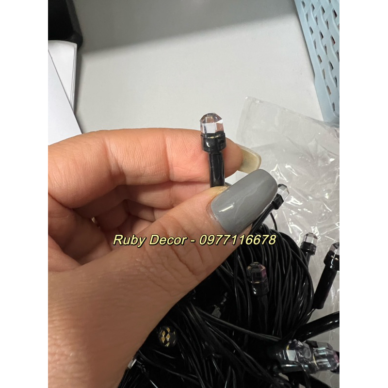 Đèn Led Kim Cương trang trí cuốn cây,đèn nháy Kim Cương dài 20-40m