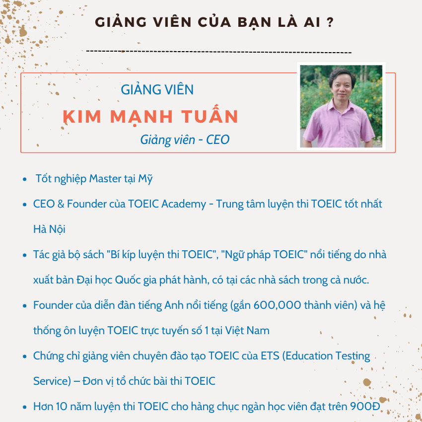 E-voucher khóa học Unica về ngoại ngữ Luyện thi TOEIC new format mục tiêu 450-750+ cùng Kim Mạnh Tuấn
