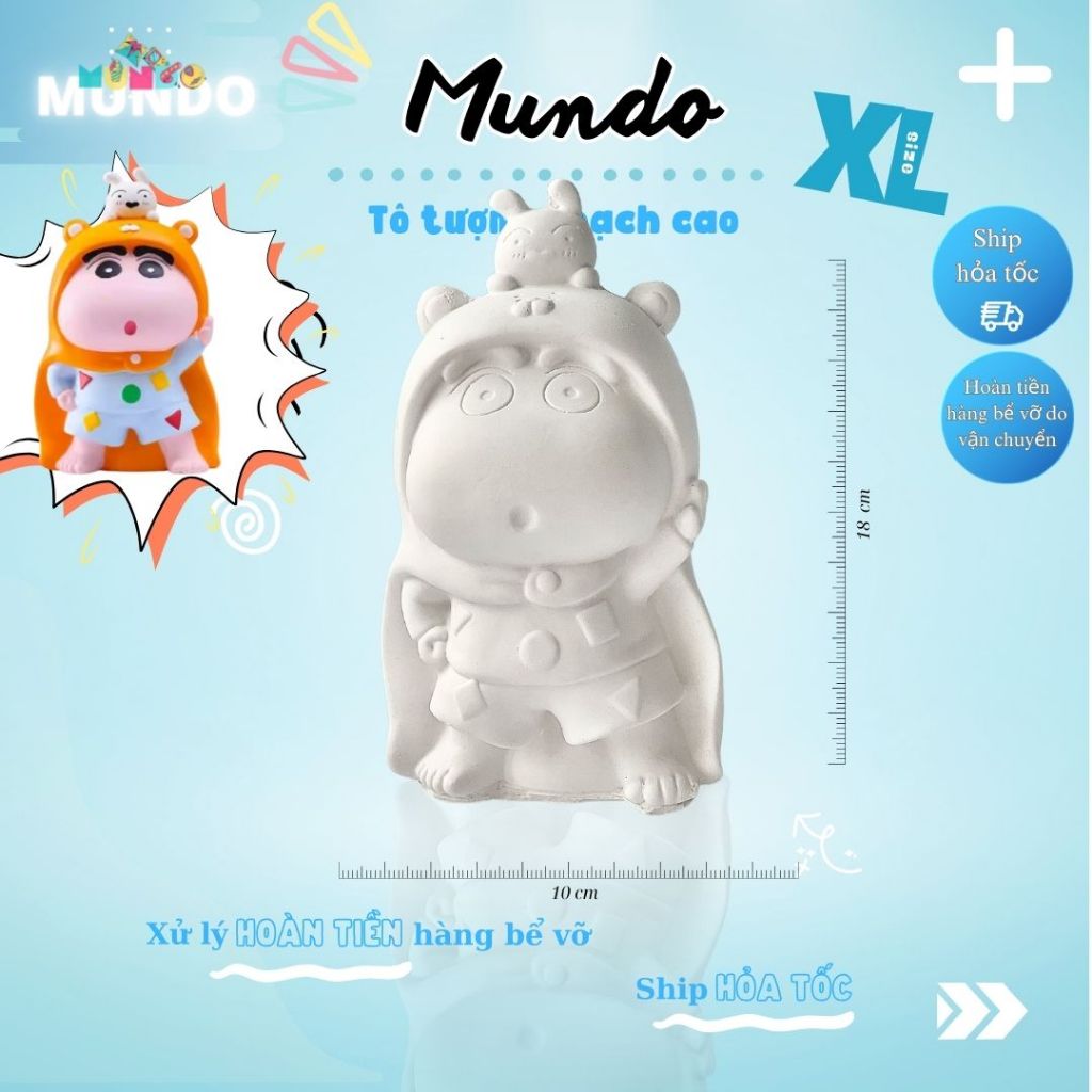 Tô Tượng Thạch Cao Cu Shin Cậu Bé Bút Chì SIZE XL,Tượng Thạch Cao Anime/Manga MUNDO