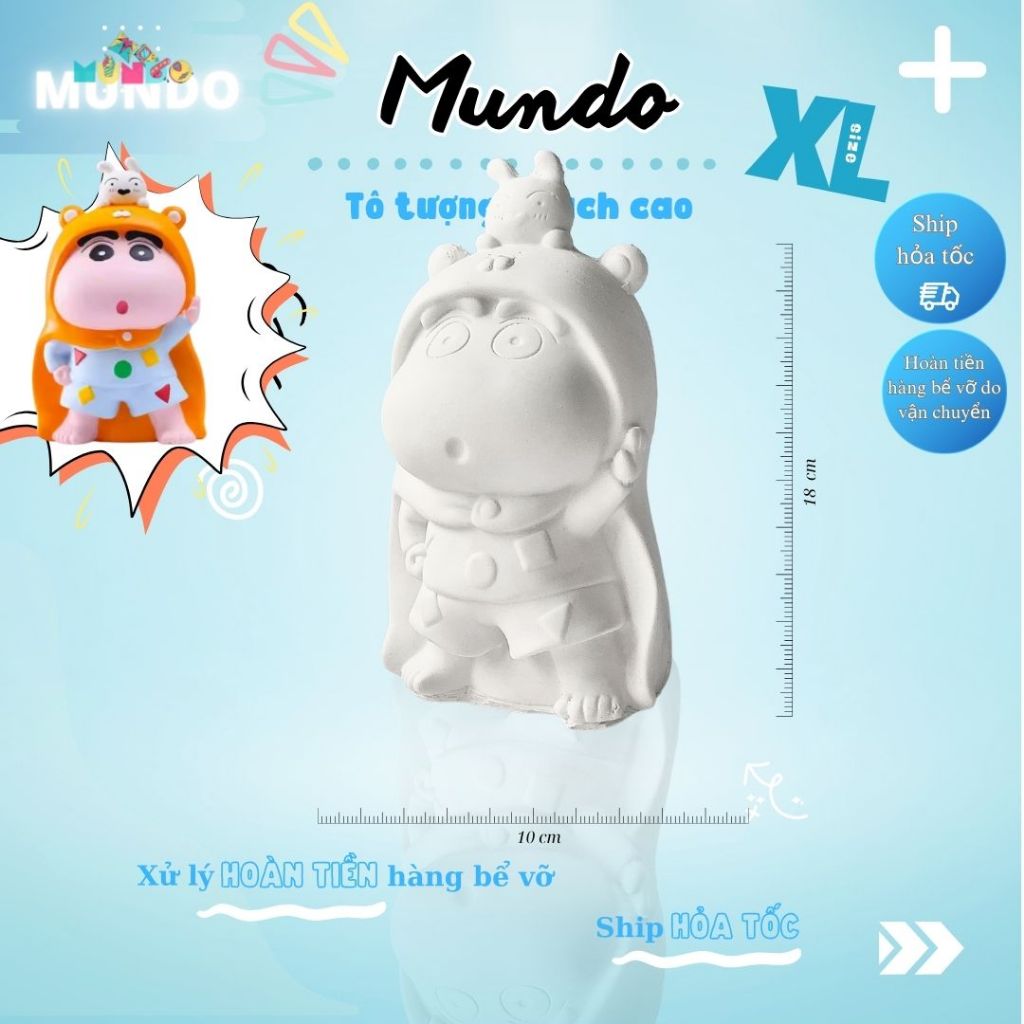 Tô Tượng Thạch Cao Cu Shin Cậu Bé Bút Chì SIZE XL,Tượng Thạch Cao Anime/Manga MUNDO