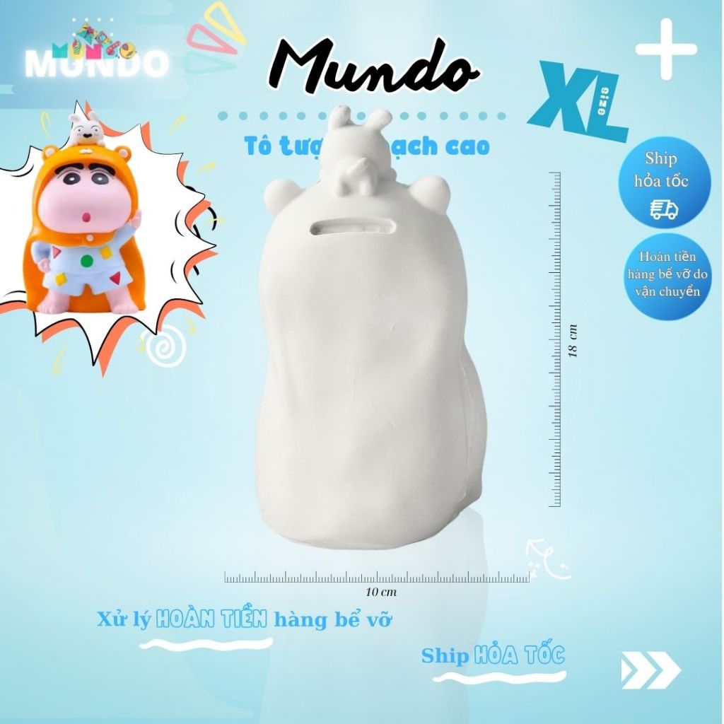 Tô Tượng Thạch Cao Cu Shin Cậu Bé Bút Chì SIZE XL,Tượng Thạch Cao Anime/Manga MUNDO