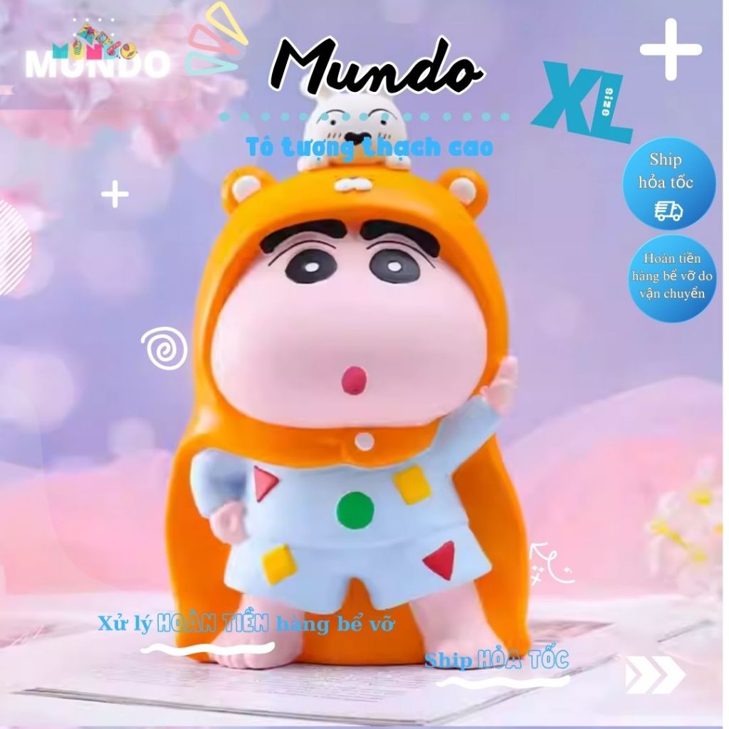 Tô Tượng Thạch Cao Cu Shin Cậu Bé Bút Chì SIZE XL,Tượng Thạch Cao Anime/Manga MUNDO