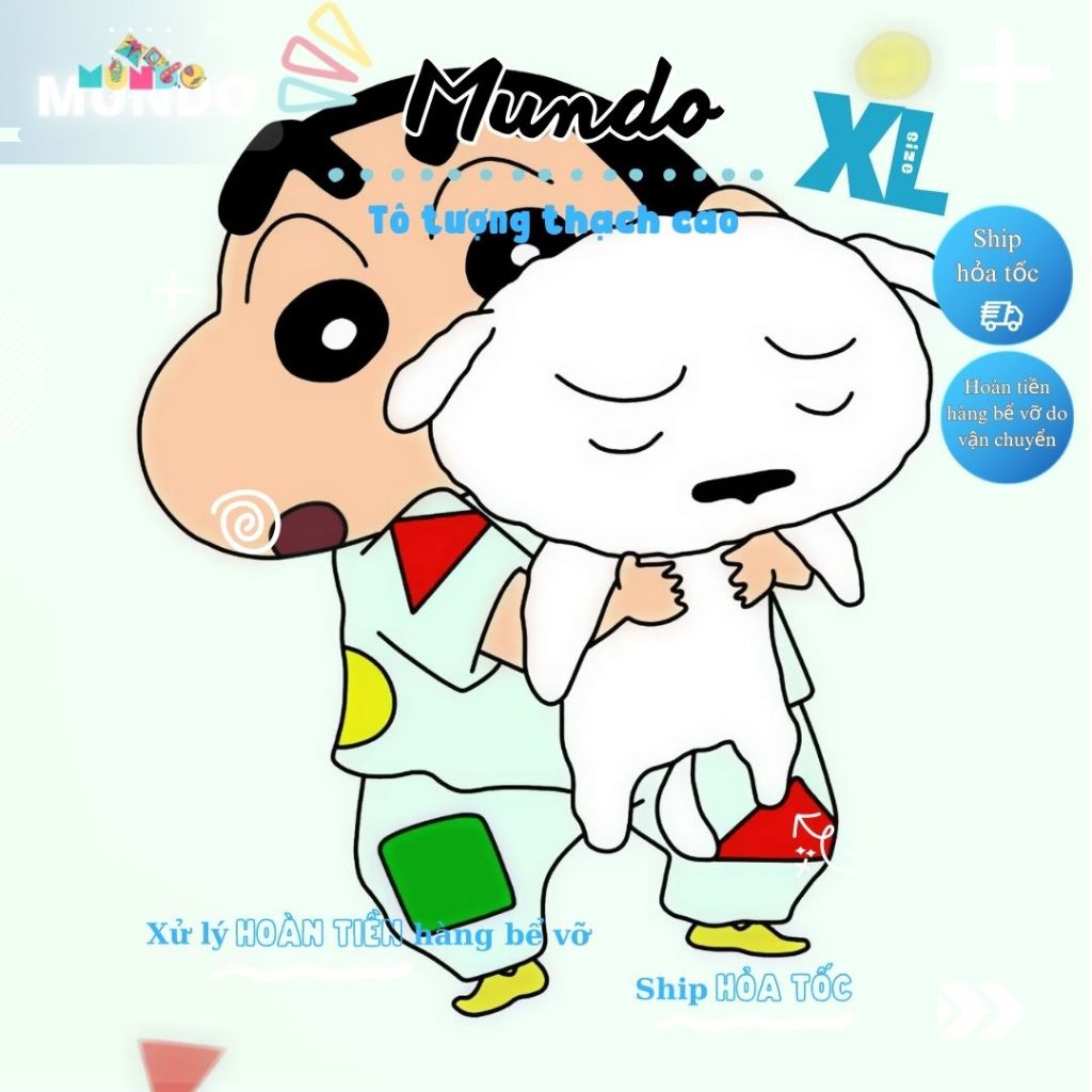 Tô Tượng Thạch Cao Cu Shin Cậu Bé Bút Chì SIZE XL,Tượng Thạch Cao Anime/Manga MUNDO