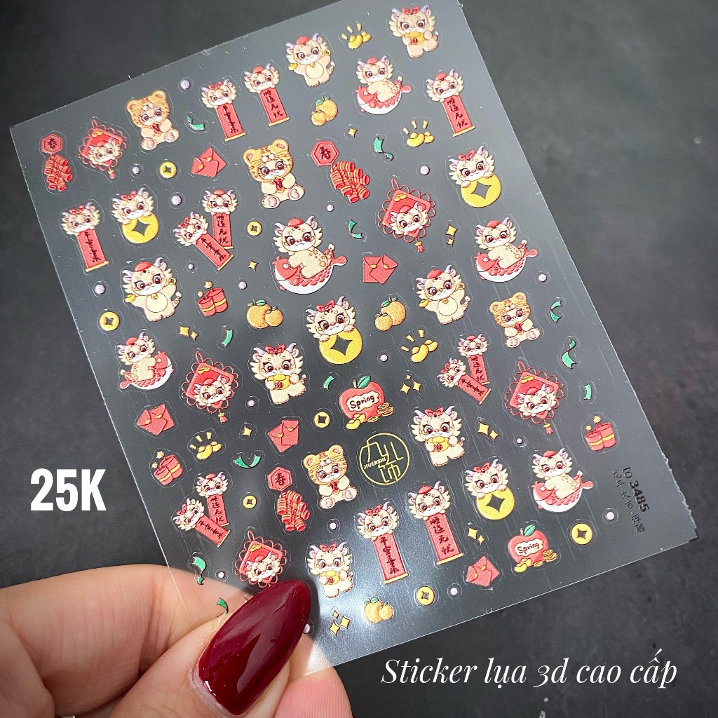 Sticker lụa noel-sticker lụa tết-sticker-sticker mới bảng 15-Đồ Nails Nhật Quyên