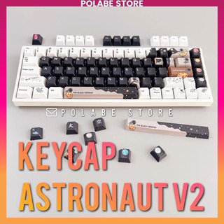 Keycap Astronaut Black V2 Cherry Profile PBT Dyesub bàn phím cơ Aifei Polabe Store