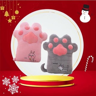 GẤU BÔNG BÀN CHÂN MÈO SIÊU DỄ THƯƠNG SIZE 50CM 2 MÀU