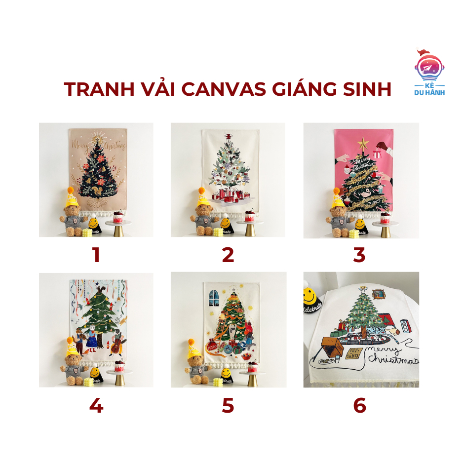Tranh canvas treo tường Giáng Sinh
