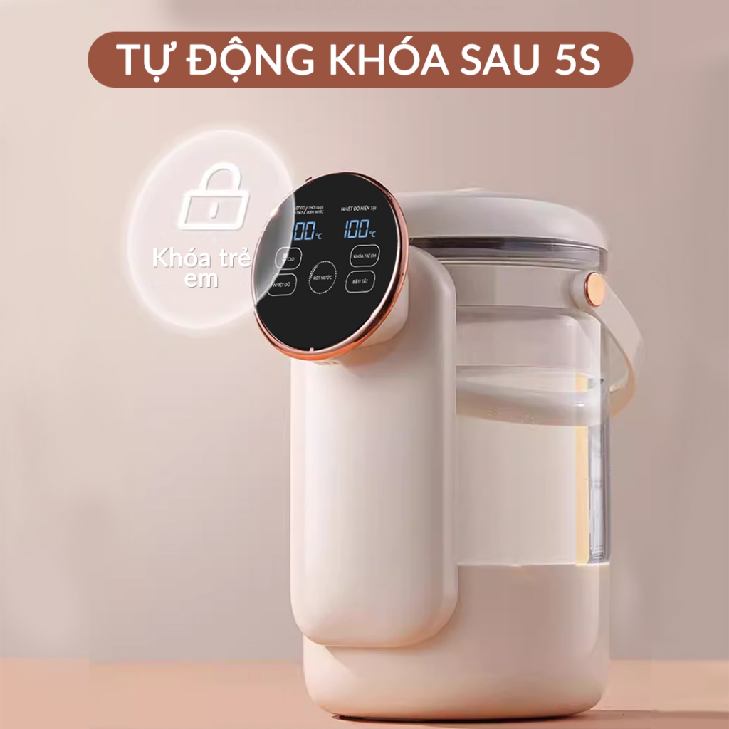 [Hàng chính hãng] Bình thuỷ điện đun sôi giữ nhiệt TensCare 3L, điều chỉnh nhiệt độ pha sữa, đun sôi nước, pha cafe