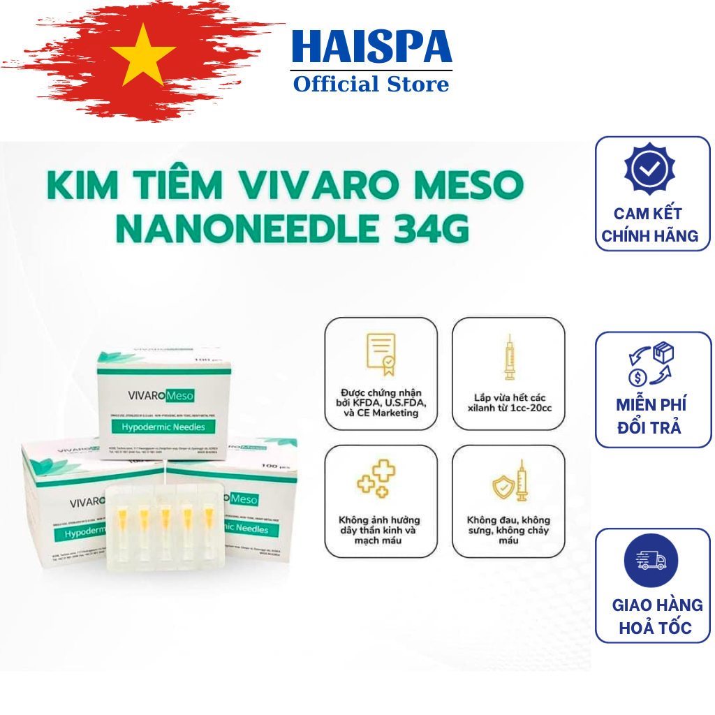 Kim 34g vivaro, kim meso 34g cao cấp hàn quốc - Haispa