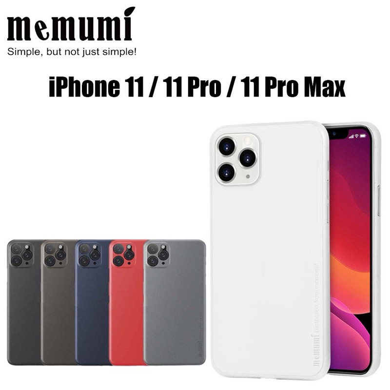 Ốp lưng siêu mỏng chính hãng Memumi cho Smart Phone IP 11 Pro Max , 11 pro , 11 , siêu nhẹ chống xướ