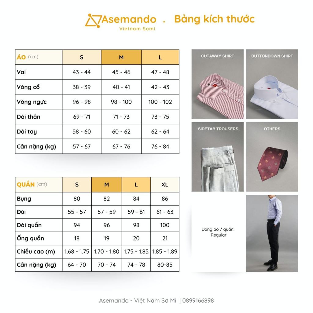 Quần tây đen nam basic, cạp cao quần âu nam Asemando chuẩn Classic Sartorial