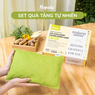 Set Qùa Tặng Tự Nhiên Tặng Thầy Cô 20/11 - Túi Thảo Dược Chườm Nóng/Lạnh Đa Năng  - Hapaku