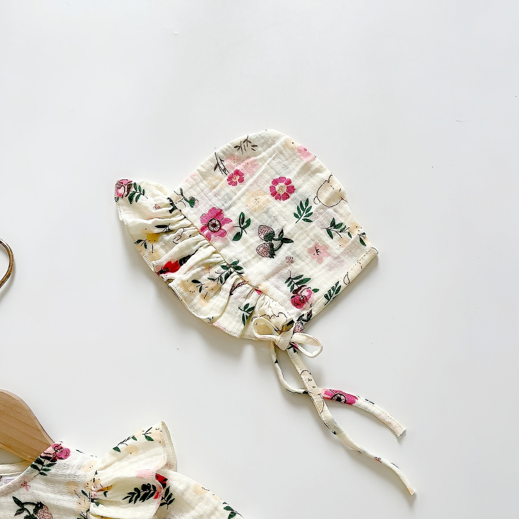Bodysuit áo liền thân RIOKIDS, quần áo cho bé gái sơ sinh đầy tháng, thôi nôi, quà tặng BD151