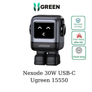  Củ sạc nhanh Nexode RG 30W Type C Ugreen 15550 