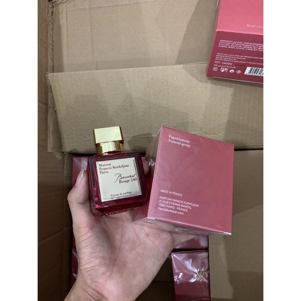 Nước Hoa nam nữ Maison Francis Kurkdjian Baccarat Rouge 540 Extrait De Parfum 70ml thơm lâu