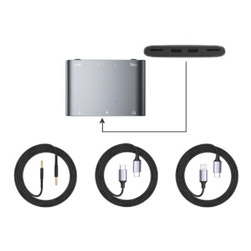 Box Livestream Stereo PK Đàm Thoại 2 Chiều Vừa Live Vừa Sạc Cho Thu Âm Hát Live Stream OTG, Monkey Studio