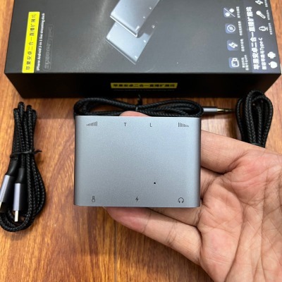 Box Livestream Stereo PK Đàm Thoại 2 Chiều Vừa Live Vừa Sạc Cho Thu Âm Hát Live Stream OTG, Monkey Studio