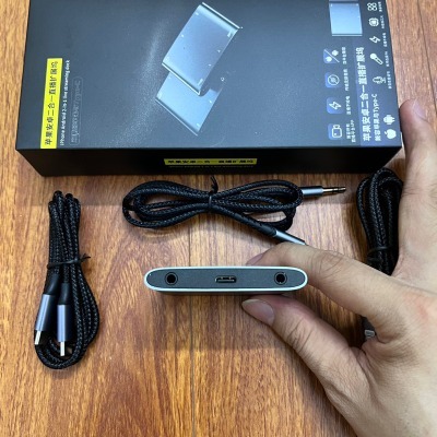 Box Livestream Stereo PK Đàm Thoại 2 Chiều Vừa Live Vừa Sạc Cho Thu Âm Hát Live Stream OTG, Monkey Studio