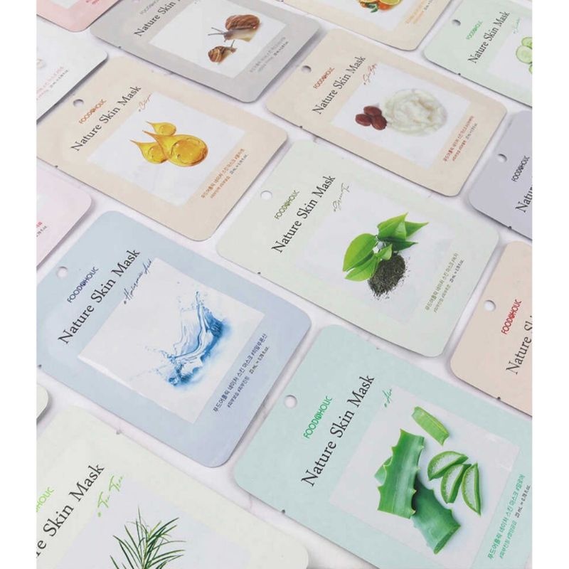 Mặt Nạ Ốc Sên Dưỡng Da Sáng Mịn, Se Khít Lỗ Chân Lông Foodaholic Nature Skin Mask 23g - SNAIL