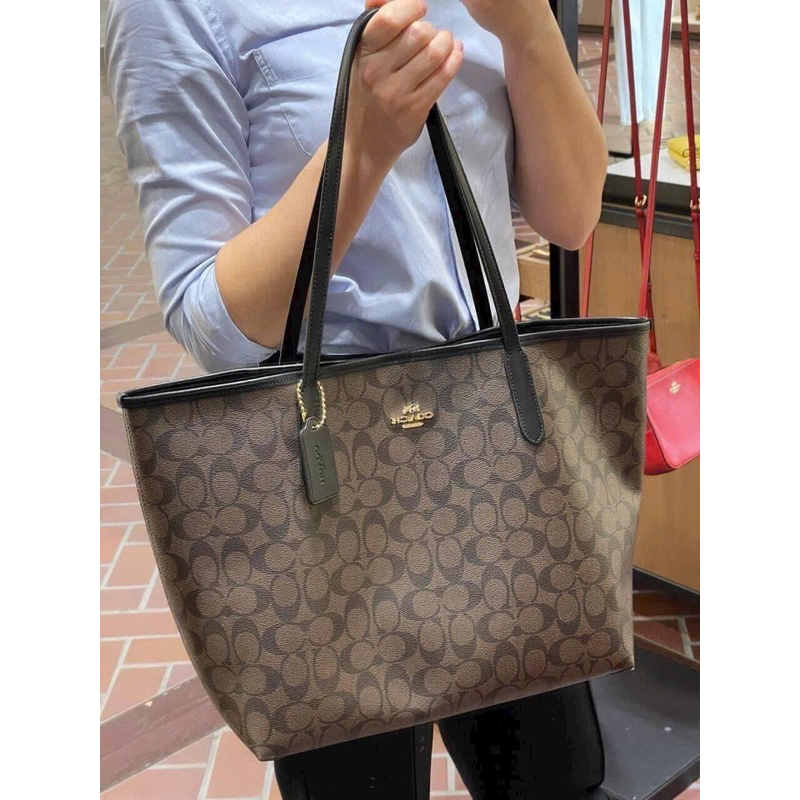 Túi Xách Túi Xách SÉT COACHh CITY TOTE  sz35. Không hộp. Hàng super, có logo mã cod
