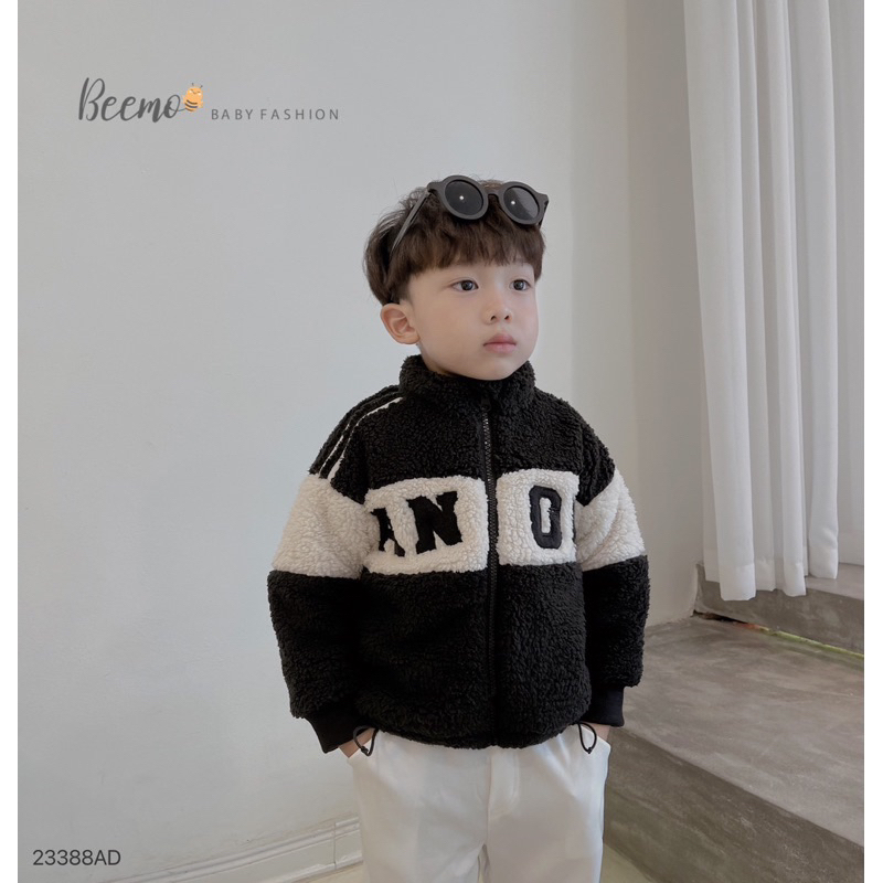 Áo khoác lông cá tính bé trai