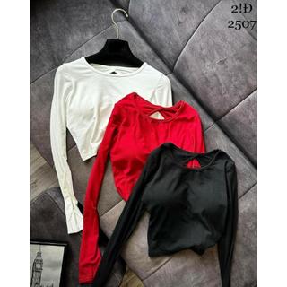 Áo Thun Crop Top Tay SIÊU DÀI , ĐAN DÂY CHÉO Trơn Cổ tròn có mút ,hở lưng dan dây , ôm dáng Thời Trang Mùa Hè Cho Nữ