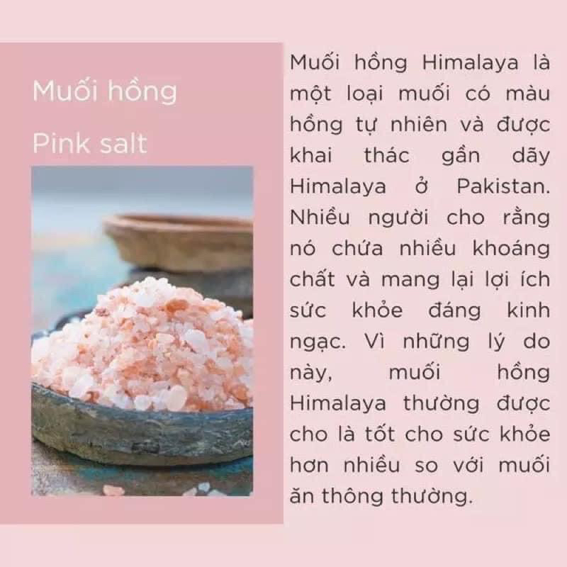 Muối Hồng Himalaya Dạng Mịn gói 500g dùng pha chế cafe muối, nấu ăn