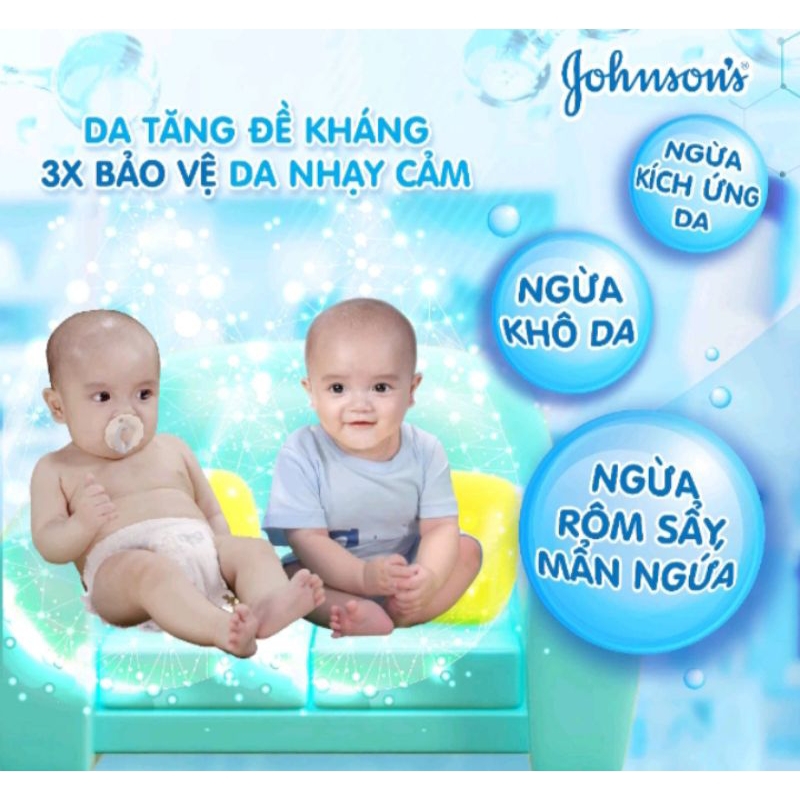 Sữa tắm gội toàn thân mềm mịn Johnson' baby bath Cotton touch 500ml