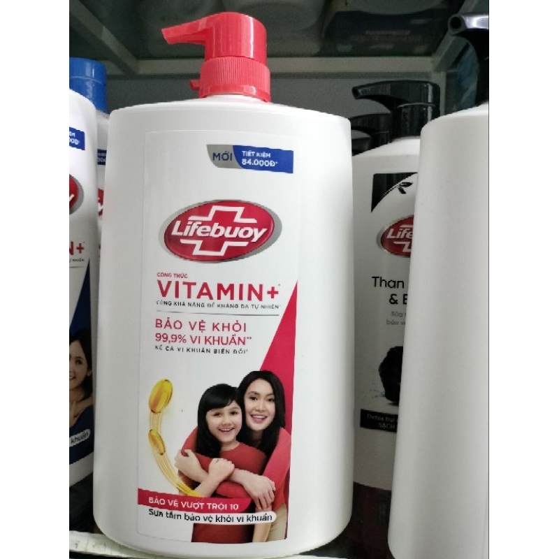 Sữa tắm Lifebuoy Vitamin+ bảo vệ khỏi 99.9% vi khuẩn 1.1kg