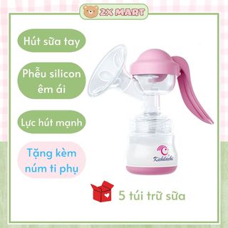 Máy Vắt Sữa Hút Sữa Bằng Tay Nhật Bản - Tặng kèm 5 túi trữ sữa